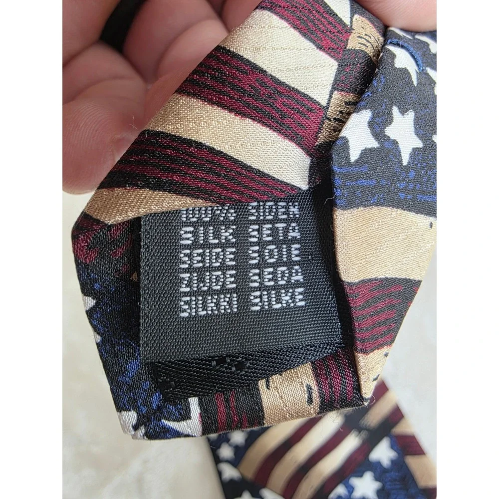 Tango by Max Raab Silk Tie Americana Series Flag of 1861 Patriotic Stars Stripes